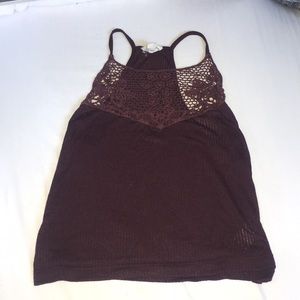 LA HEARTS maroon tank top